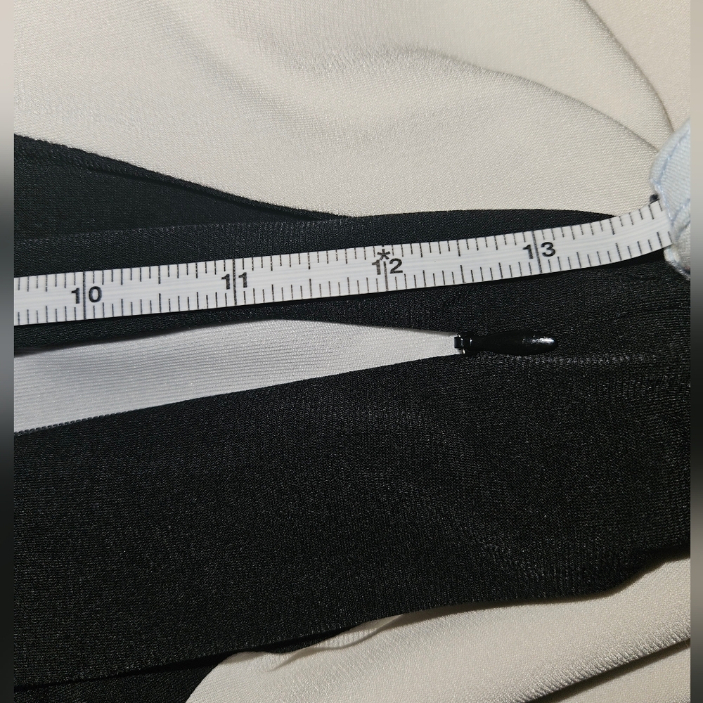 Cache Formal Evening Halter Top Black & White Illusion Gown - Size 8 - Picture 4 of 8
